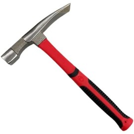 Unibos | 600Grams Brick Hammer-200mm Head Width with Non Slip Ergonomic Fibre Handle Grip Handle for Comfort (Black Red)