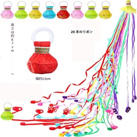 散らからないハンドスロークラッカー 20 個入り カラフル紙テープ 無音 後片付け簡単 誕生日・結婚式・卒業式・お祝いパーティー用
