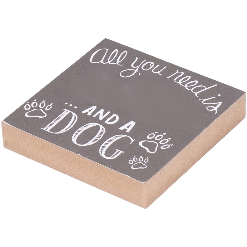 3Pcs Wooden Box Sign Pet Lovedog Letter DIY Wood Crafts