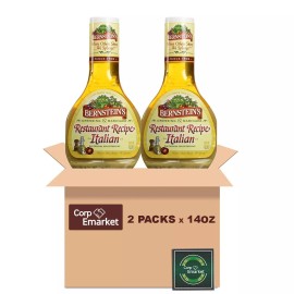 Bernstein's Dressing & Marinade Restaurant Receipe Italian 14 oz x 2 packs