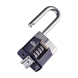 Henry Squire Warrior 4 Wheel Long Shackle Combination Padlock, 55 mm (Length)