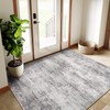 HUGEAR 4x6 Machine Washable Rugs Grey Hallway Area Rug Indoor