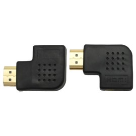 Zreneyfex 4K 8K HDMI Adapter Set 90 Degree and 270 Degree, Left and Right Angle HDMI Connector Male to Female Support 8K@60Hz 4K@120Hz for Laptop Wall Mount TV for Seamless Connectivity 2Pcs