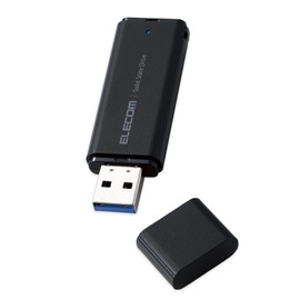 Elecom ESD-EMC0500GBK External SSD, 500 GB, Portable, USB 5Gbps, USB 3.2 (Gen2) Compatible, Small, Cap, Black
