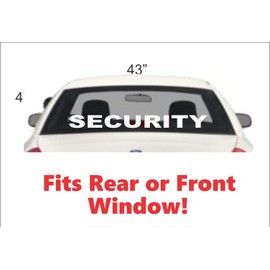 Lot of 2 Security Decal 4 Car Back Window or Front Sticker k9 Police Car Truck SUV