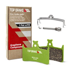TOP BRAKE Scheibenbremsbeläge kompatibel mit Hope Tech E4, M4, RX4+, RX4 SH, Stealth Race Evo E4 | Graphen-Mischung, langlebig, leise & glatt | E-Bike, MTB, eMTB, Downhill, Enduro Race | Grün
