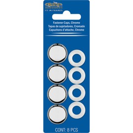Cruiser Accessories 82630 License Plate Frame Fastener Caps, Chrome