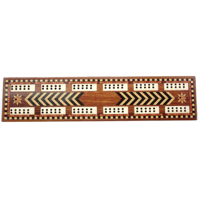 Brimtoy Inlaid reproduction antique cribbage board