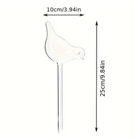 ZHUSSZHU 6 Small Larks Long Hand Blown Bulbs Potted Plants Water Home Indoor-Outdoor Garden Patio Hanging Flower Spikes Decoration Automatic Irrigation System (not Glass)