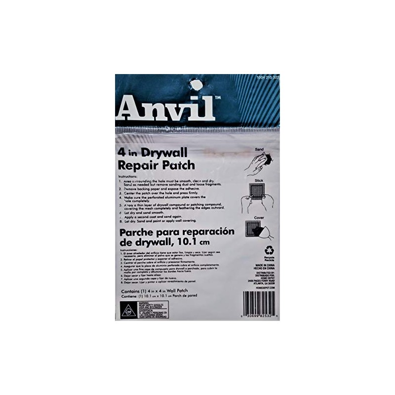 Anvil Drywall Repair Patch, 4 inch