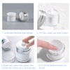 ASEVAT 1 oz Airless Pump Jar, Refillable Cream Jar Vacuum