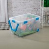 Sterilite 120 Qt Wheeled Gasket Box, Stackable Storage Bin with