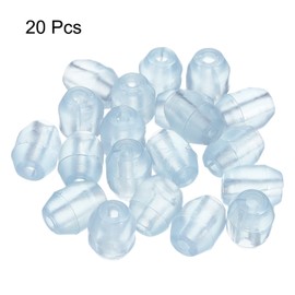 sourcing map Kitchen Sink Rack Feet 4mm ID x 13mm OD PVC Sink Replacement Feet for Protective Sink Grid, Clear Pack of 20