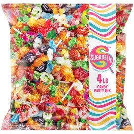 Ultimate Candy Variety Pack – 4 LB Bulk Bag of Individually Wrapped, Naturally Flavored Assorted Sweets – Perfect for Piñatas, Kids’ Parties & Birthday Games
