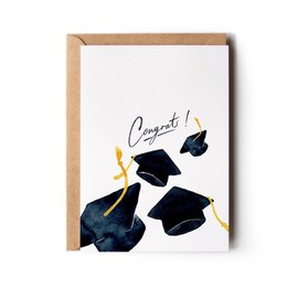 Graduation Card, Class of 2024, Grad Congrats Card (Premium Quality, Handmade)