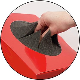 Easy to take out lottery box (sponge cover type) H 10.2 x W 9.1 x D 9.1 inches (26 x 23 x 23 cm); Hand hole: Φ 5.9 inches (15 cm); Paper (coated ball), polyurethane foam 10 mmt (1 piece)