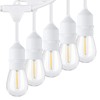 96FT(48×2) LED Outdoor String Lights for Patio with Waterproof Shatterproof