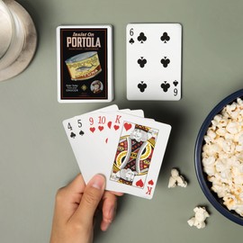 Monterey, California, Portola Cannery Label (52 Playing Cards, Poker Size Card Deck with Jokers)