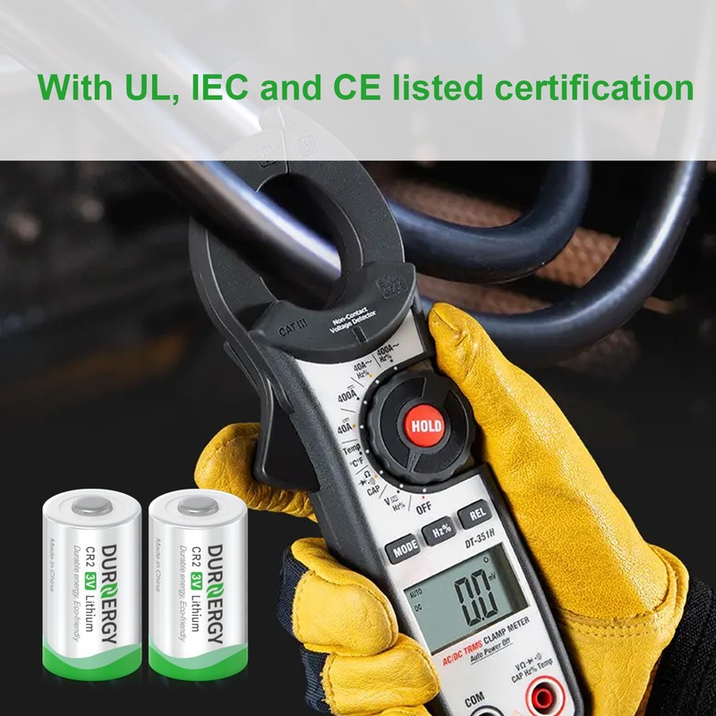 DURNERGY CR2 Battery, CR2 3v Lithium Battery, 10 Pack CR2