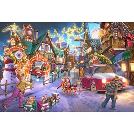 Tektalk Puzzles for Adults 1000 Piece, Jigsaw Puzzles 1000 Pieces for Adults and Kids as Educational Games, Family Entertainment or Home Decoration (Christmas Entertainment)