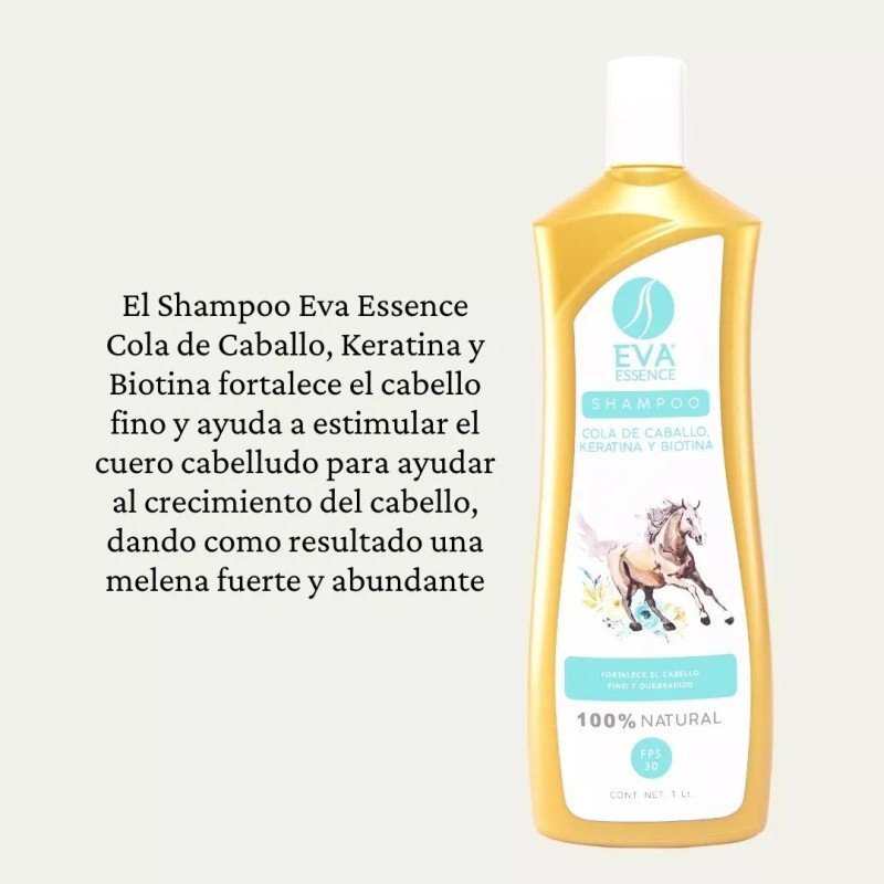 Eva Essence Shampoo Eva Essence Cola De Caballo 1l Crecimiento