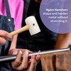 The Beadsmith Double-Sided Nylon Hammer - Double Plastic Non-Marring Mallet,