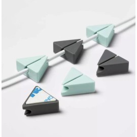 Triangle heyday™ Triangle Clip Cable Management 6pk - Mint & Cool Gray