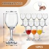 Ceenna 12 Pack Wine Tasting Glasses 5.5 oz Small Stemmed