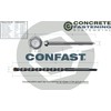 CONFAST 1/4" x 3-1/4" Concrete Screws 410 Stainless Steel Hex