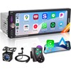 6.9" Single DIN Car Radio with Wireless Apple CarPlay, Car