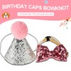 Qiilu Cute Pet Cat Dog Birthday Bowknot Party Costume Hat