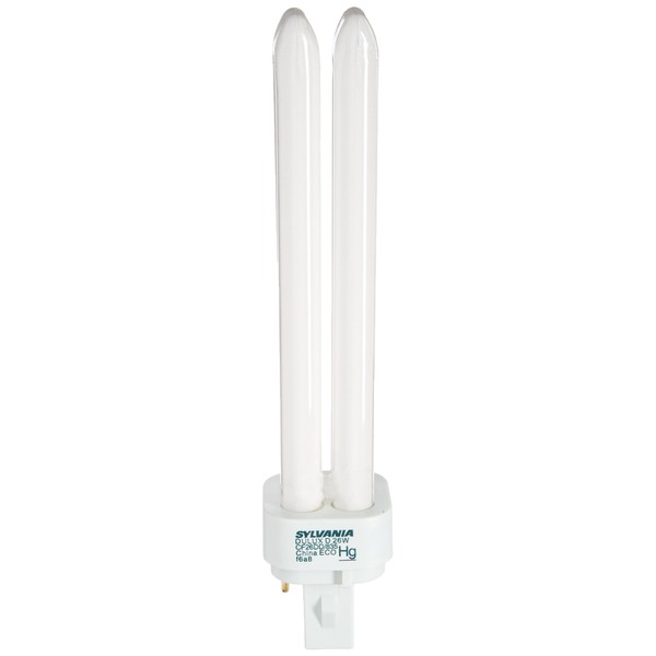 Sylvania (10 Pack) 21114 CF26DD/835/ECO 26-Watt 3500K 2-Pin Double Tube Compact Fluorescent Lamp, 10 Count (Pack of 1), White