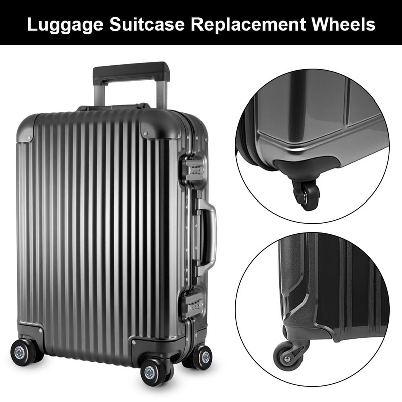 Pack of 4 Suitcase Wheels Replacement Wheels 50 x 18