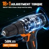 WorkBless WORKBLESS 21V Power Drill Set, Cordless Drill with Batteries