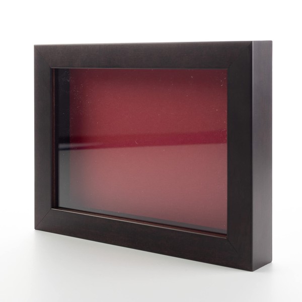 Dark Brown 24x36 Large Shadow Box Display Wooden Frame with