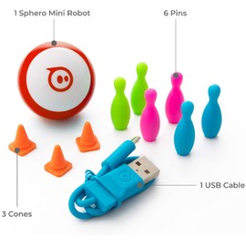 Sphero Mini (Red) App-Enabled Programmable Robot Ball - STEM Educational Toy for Kids Ages 8 & Up - Drive, Game & Code Play & Edu App…