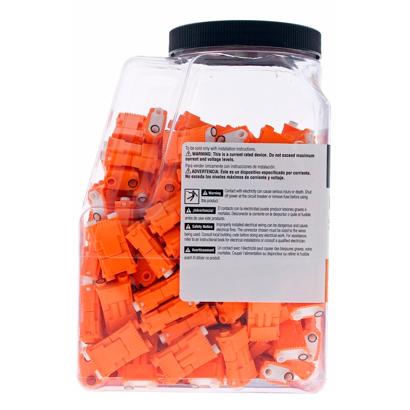 IDEAL Electrical 30-352J Luminaries Disconnect Power Plug 2 Wire, Orange,