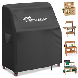 Mud Kitchen Cover Waterproof 130 x 60 x 100 cm, 420D Heavy Duty Outdoor Cover For Kids Mud Kitchen, Weather Resistant Outdoor Mud Kitchen Cover With Buckle