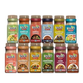 iSpice Starter Spice Set- Seasonings for Cooking, Spices and Seasonings Sets, Spices Variety Pack, Cooking Gifts for Men Home Basic Spice Set (12 Pack World Flavor Premium)