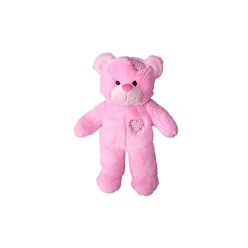 Cuddly Soft 16 inch Stuffed Pink Patches Teddy Bear...We Stuff