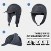 GADIEMKENSD Winter Trapper Hunting Hat with Earflaps Brim Visor Reflective