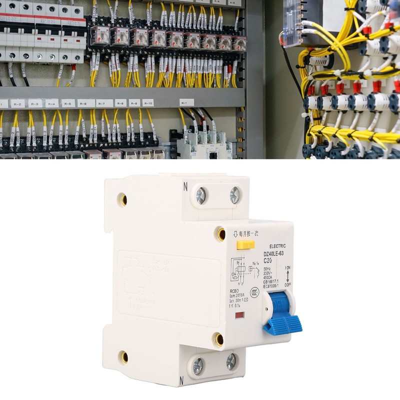 DZ40LE 63 Leakage Circuit Breaker PC Flame Retardant Rail Mounting