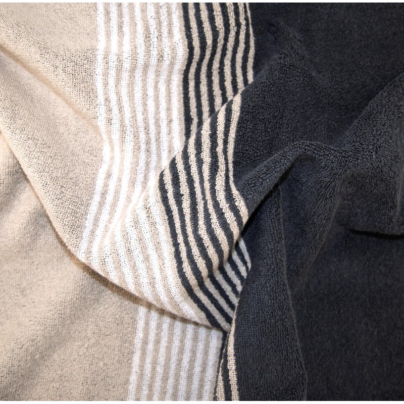 Dyckhoff XL Sauna Towel Stripes, 100% Cotton Terry Towel, Fluffy