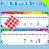 15 PCS Number Line Dry Erase Boards, Writable and Erasable