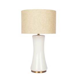 Cascade Off-White Glass Table Lamp with Golden Base Elegant Cascade Glass LampColor: as Pic Color