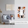 Spshian Outlet Covers Orange Modern Abstract Square Geometric 1 Gang