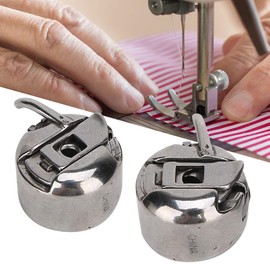 Yuecoom 2Pcs Bobbin Reverse Case, Bobbin Case Shuttle Shell Sewing Machine Accessories Household Machines Part for Singer 15-88, 15k88, 15-90, 15-91