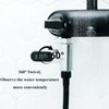 Bmocoen LED Display Shower Thermometer, Water Flow Self-Generating Shower Temperature