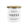 Minimalist Kitchen Essentials Coffee Storage Canister - Modern Black &