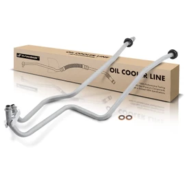 A-Premium Inlet and Outlet Automatic Transmission Oil Cooler Line Hose Assembly Compatible with Jeep Liberty 2008-2012 V6 3.7L